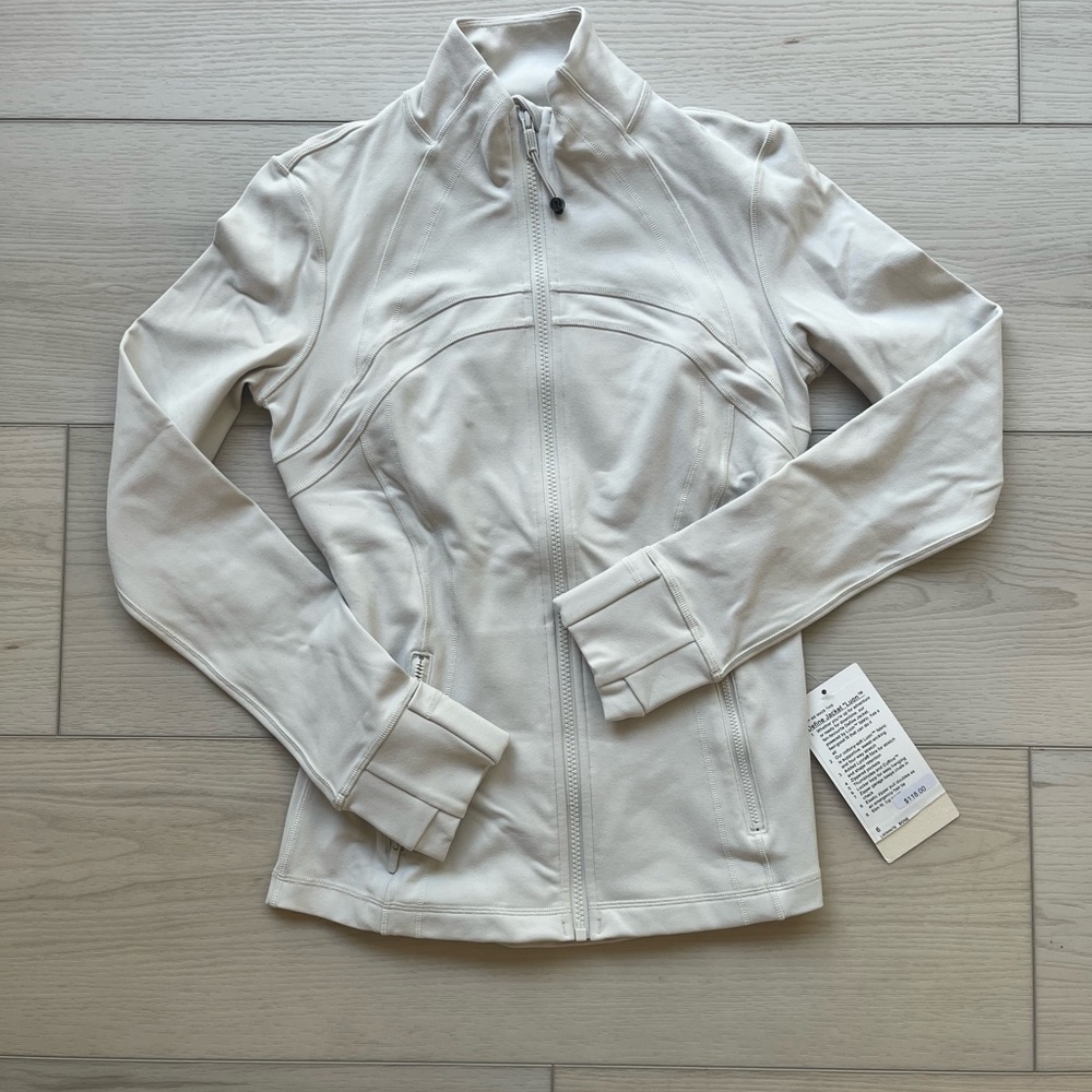 NWT new Lululemon Define Jacket, color bone, size 6